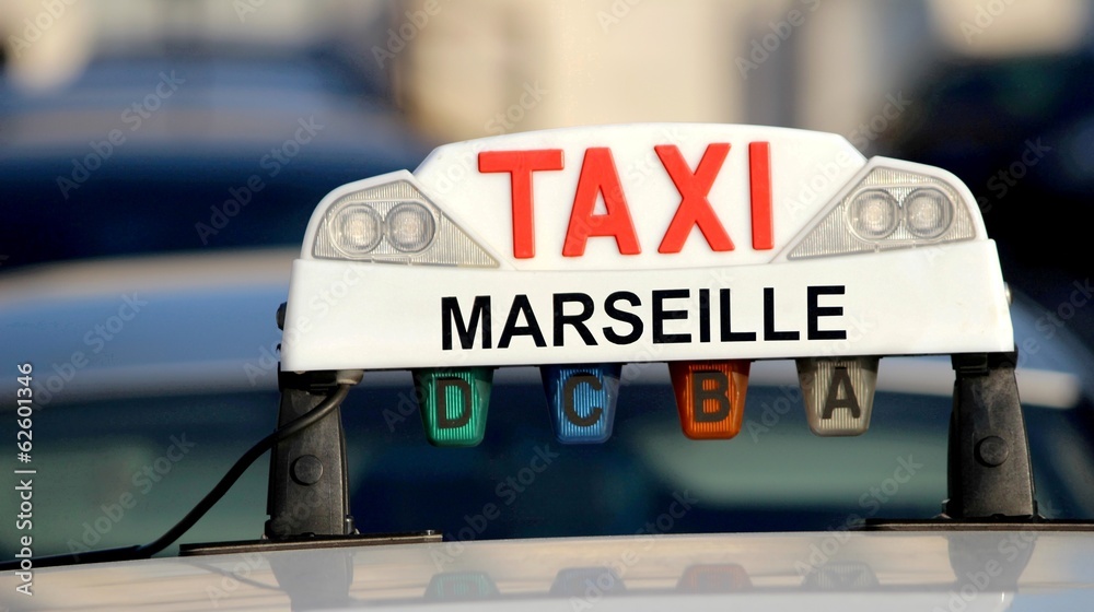 Obraz premium Taxi marseillais