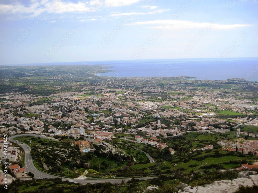 Obraz premium aerial view on Cyprus