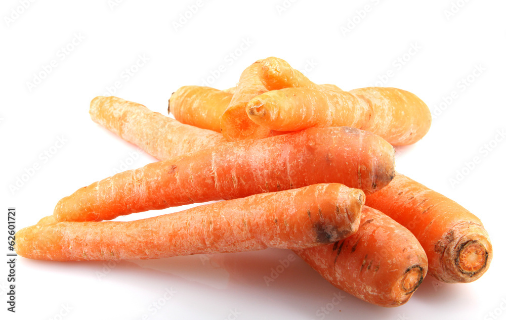 Carrots isolated on white background Carrots isolated on white background