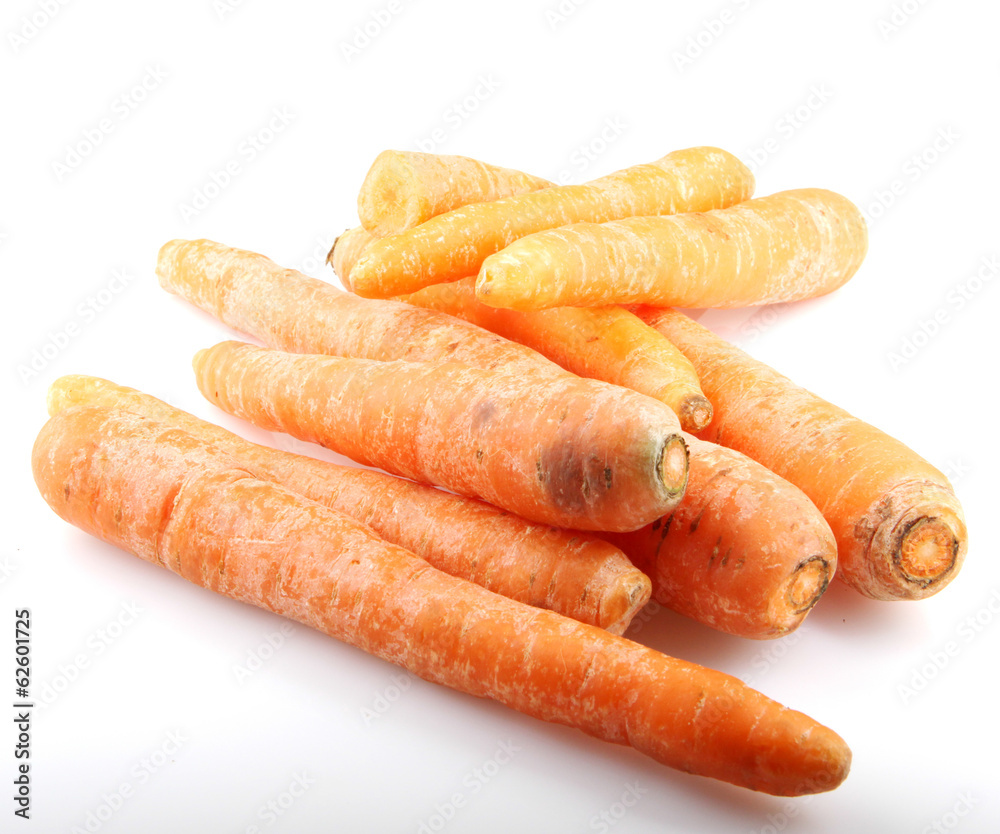 Carrots isolated on white background Carrots isolated on white background