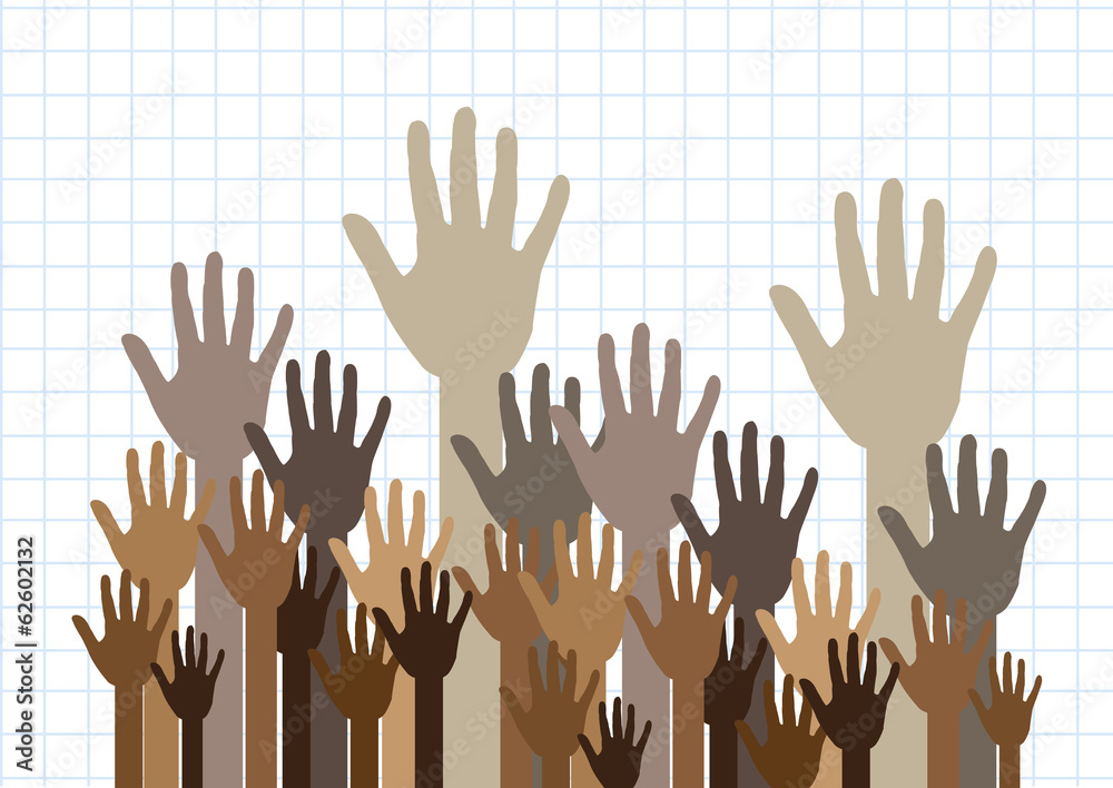 colorful silhouette hands background design colorful silhouette hands background design