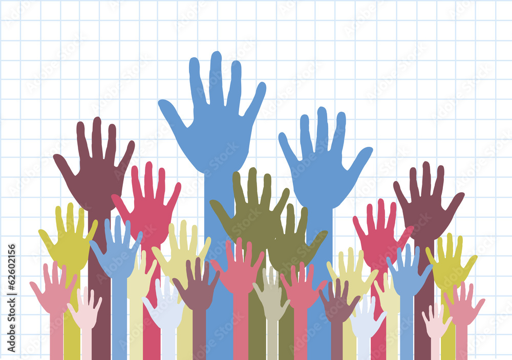 colorful silhouette hands background design colorful silhouette hands background design
