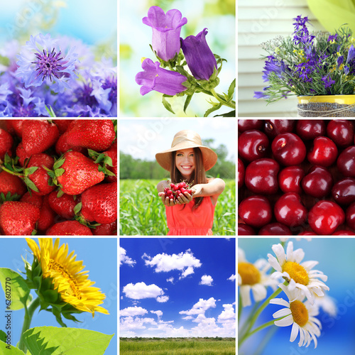 Collage of summer time