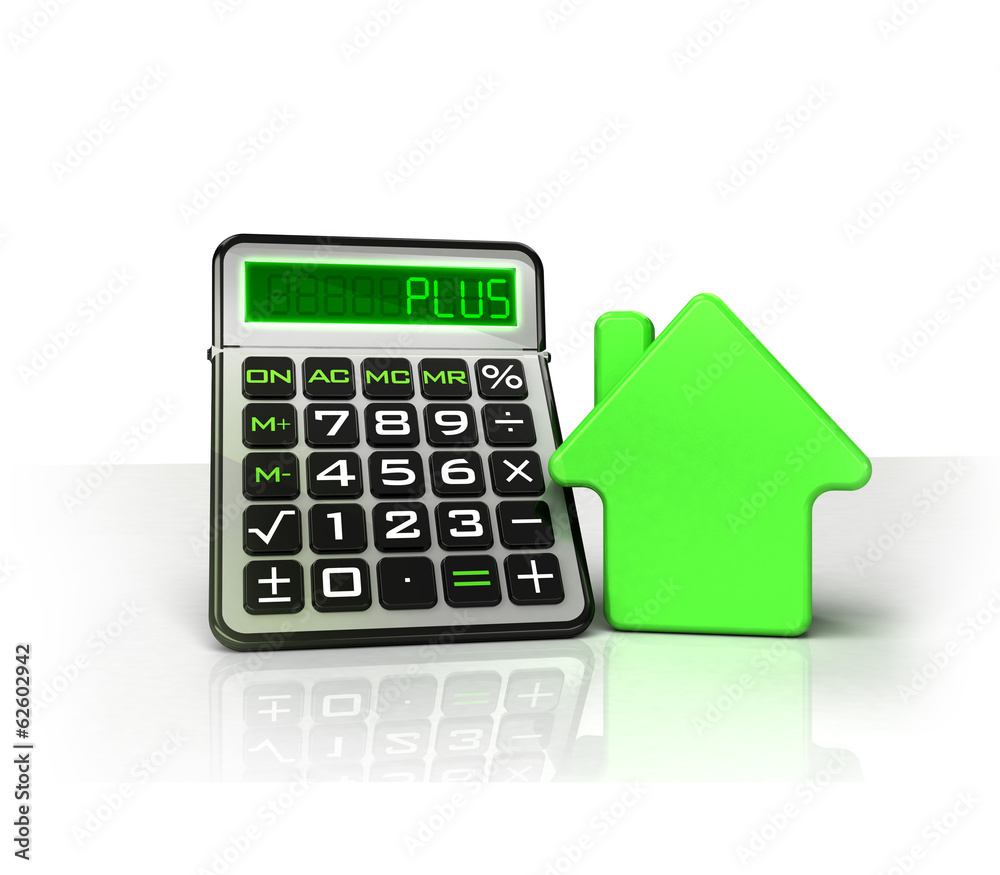 green house with positive business calculations isolated on white green house with positive business calculations isolated on white