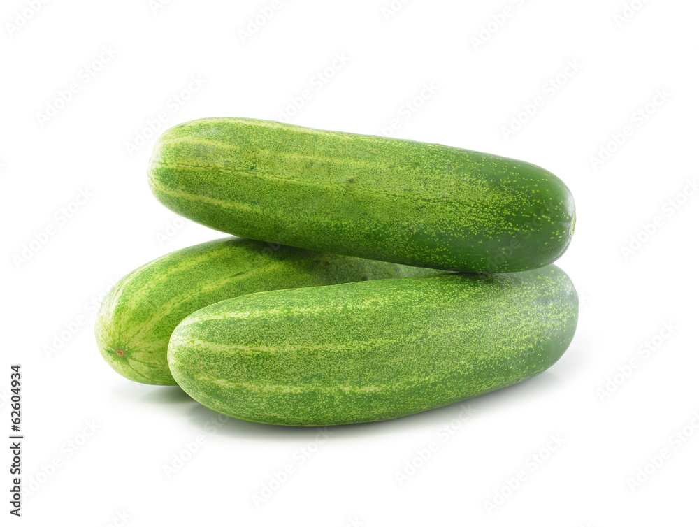 Fresh cucumber isolated on white background Fresh cucumber isolated on white background