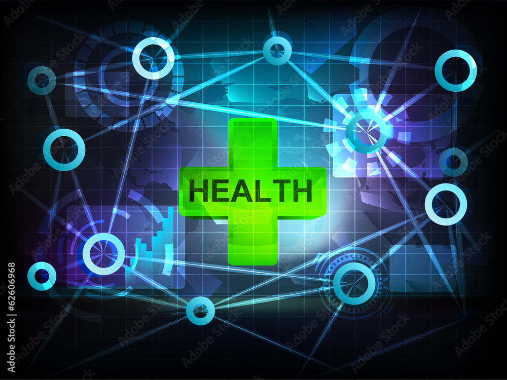 health in business world transfer network vector