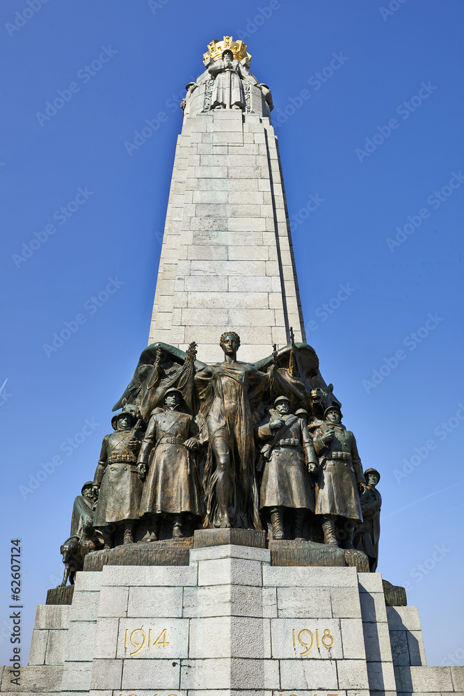 Belgian infantry memorial at Place Poelaert, Brussels