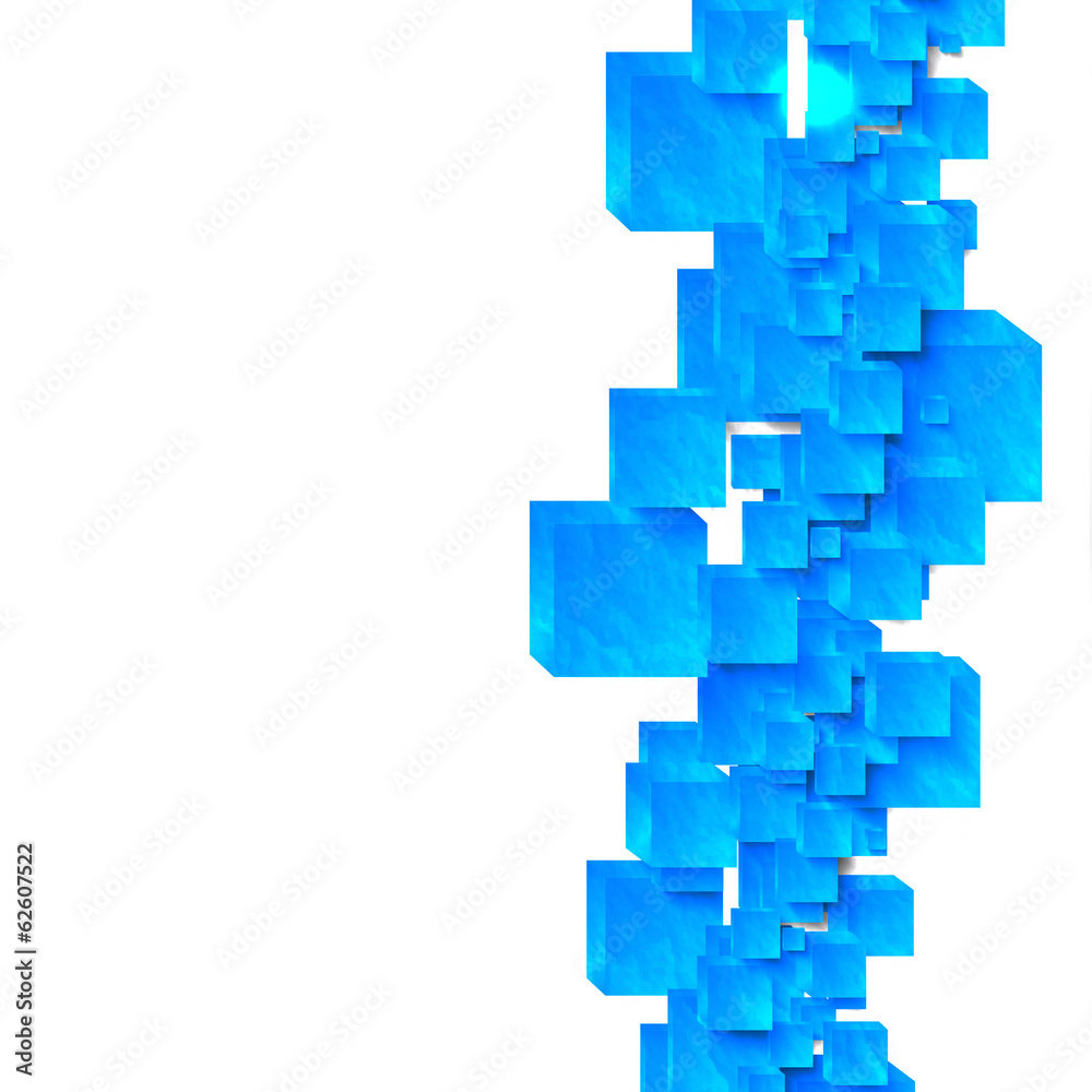 Vector square. Abstract background card and blue. 3d Vector square. Abstract background card and blue. 3d
