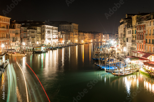 Grand Canal à Venise la nuit, Italie