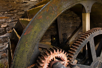 Keuken achterwand Molens Mechanisme van draaiend molenrad  © stocksolutions