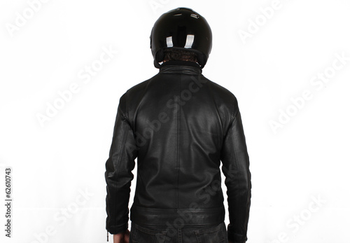 Man with a helmet