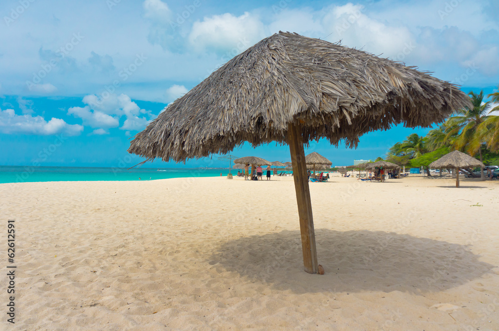 Beautiful beach in Aruba, Caribbean Islands, Lesser Antilles