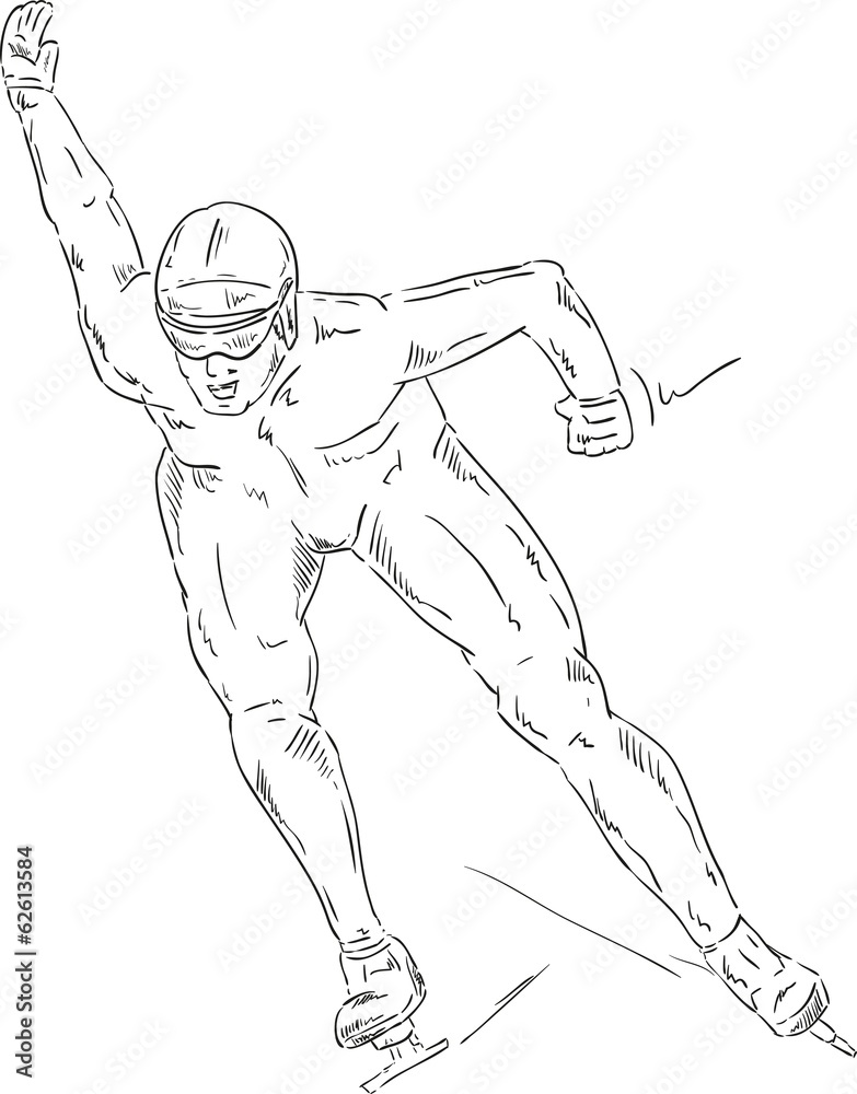 Fototapeta premium speed skating