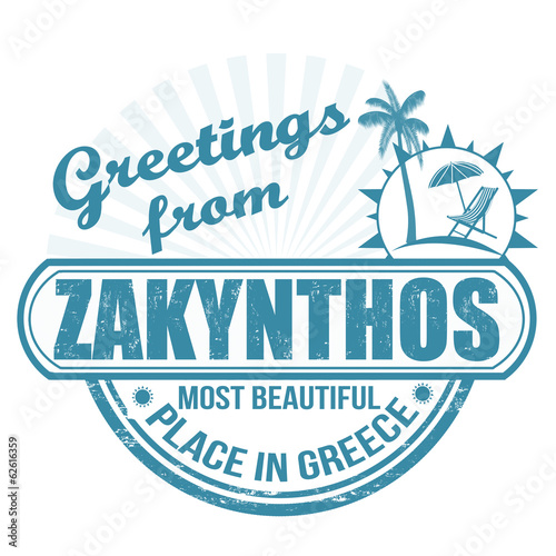 Greetings from Zakynthos stamp