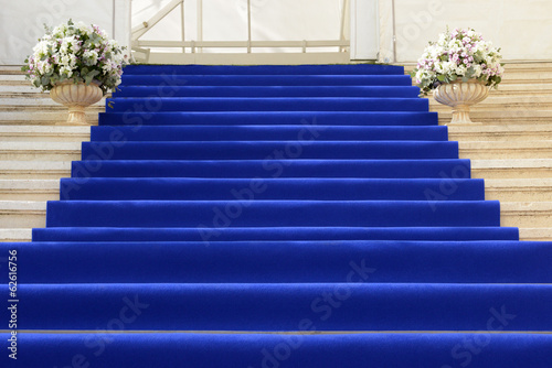 Blue staircase
