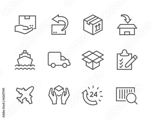 Shipping icons