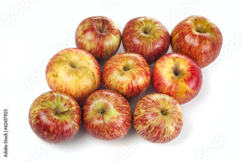 Family striped red apples