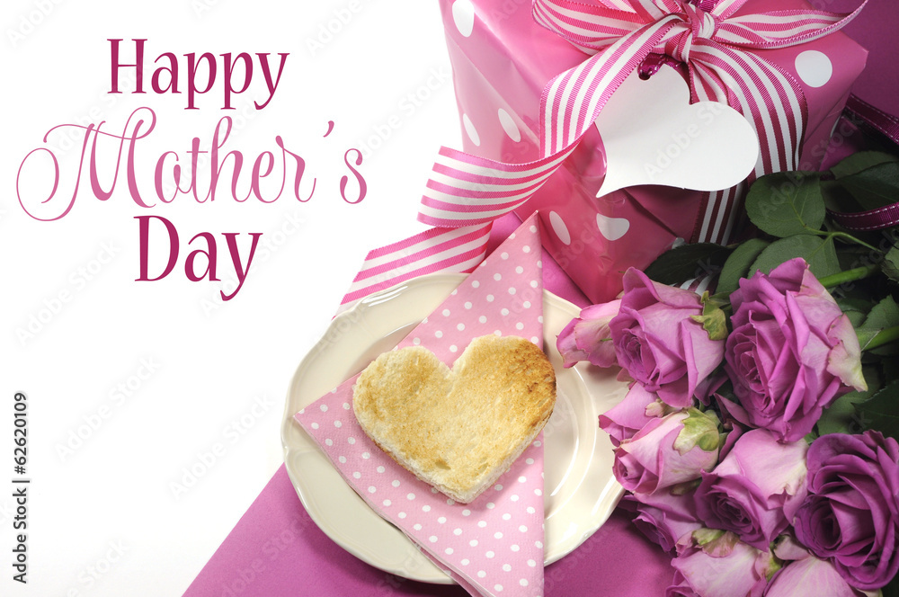 Happy Mothersa Day breakfast with sample text. Happy Mothersa Day breakfast with sample text.