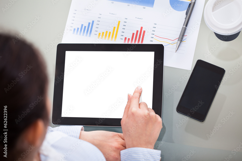 Businesswoman At Workplace Businesswoman At Workplace
