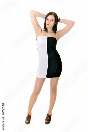 Fashion photo of young magnificent woman