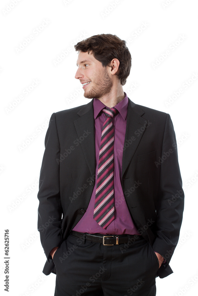 Businessman looking to the right Businessman looking to the right