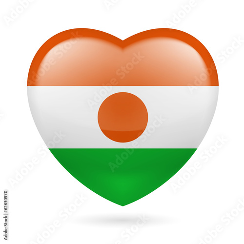 Free Download Heart icon of Niger - GFXLoad