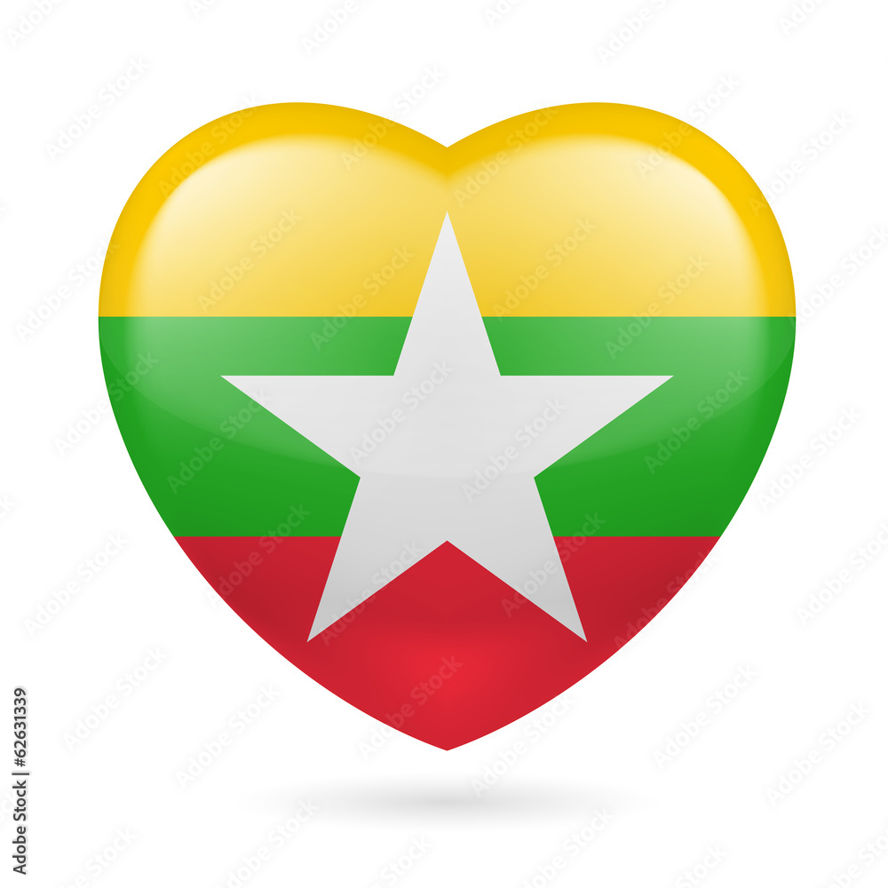 Heart icon of Myanmar Heart icon of Myanmar