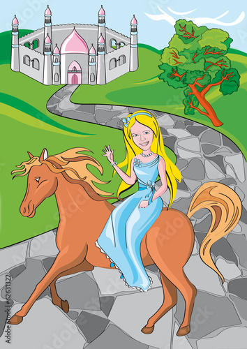 Quadro su tela principessa