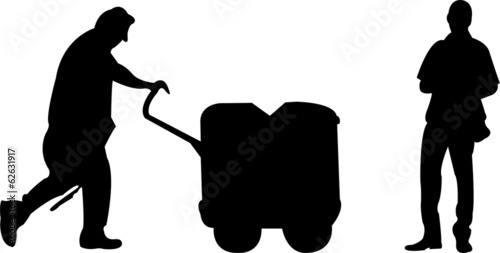 postman illustration - vector