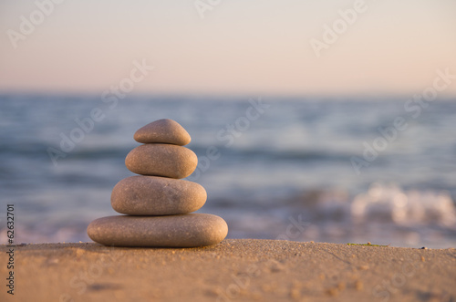 Stacked Zen stones