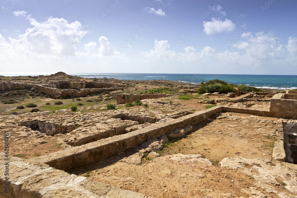 Archaeological site of the Tombs of the Kings in Paphos, Cyprus. Archaeological site of the Tombs of the Kings in Paphos, Cyprus.