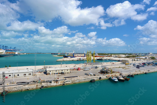 Industrial view in Freeport - Bahamas