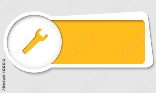 vector text box for insertion text with spanner