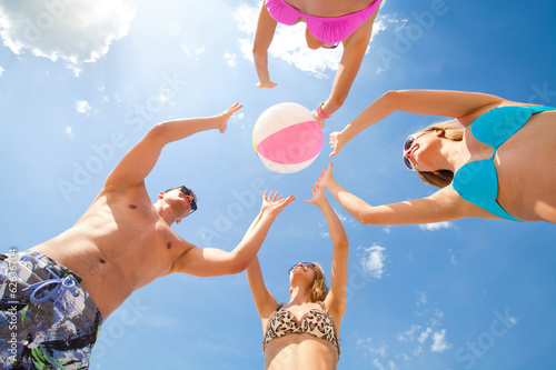 Obraz na płótnie beach games w salonie