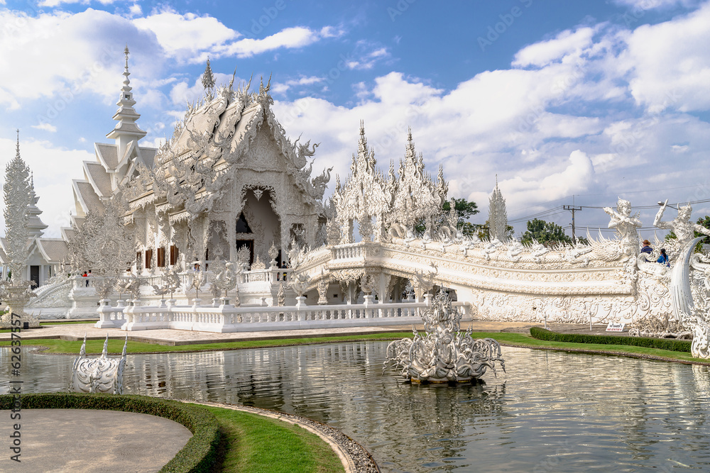 white temple Wat Rong Khun, Chiang Rai province