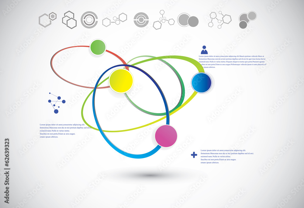 Obraz premium Molecular structure