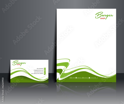 Fast Food Shop Corporate Identity Template