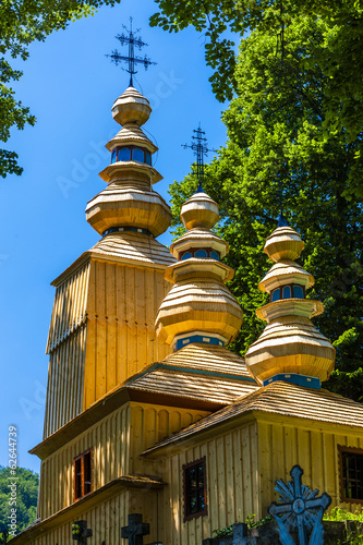 wooden church, Hunkovce, Slovakia photo