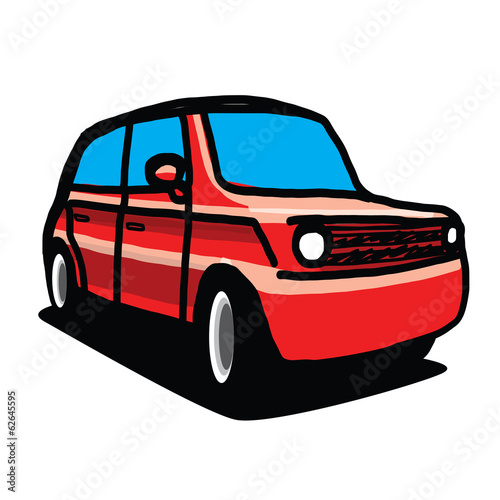 car hand - drawn