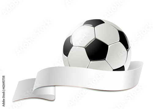 Fussball mit Banderole