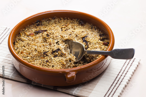 pot barley with mushrooms (called kuba - Czech meal)