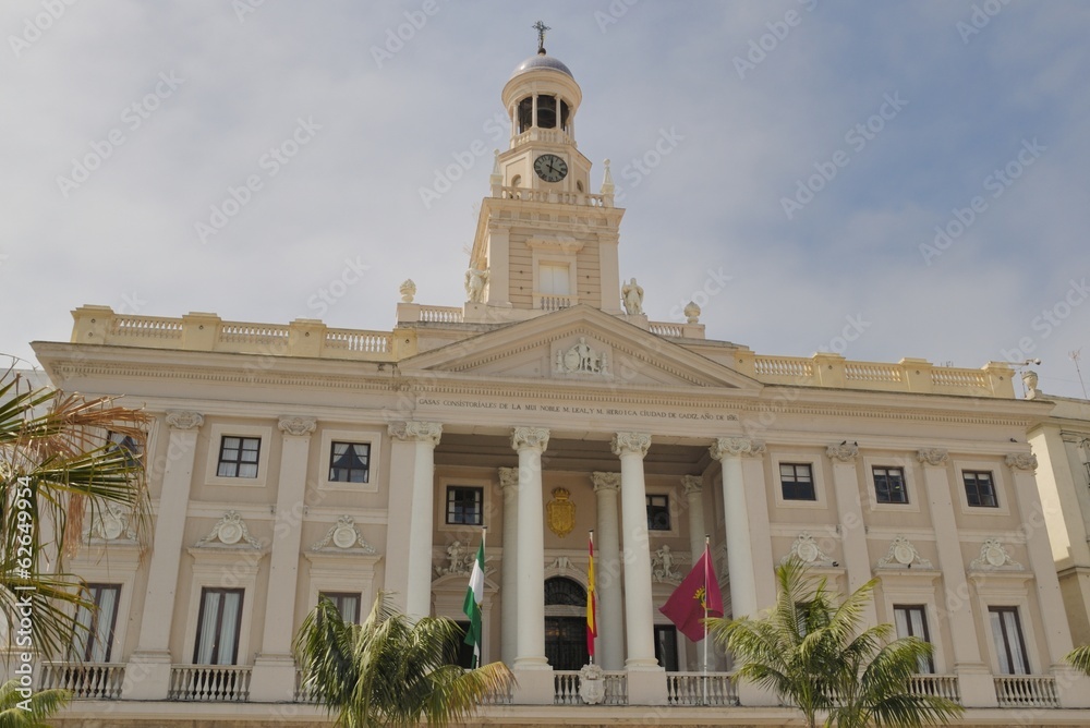 City Hall of Cadiz, Andalusia, Spain