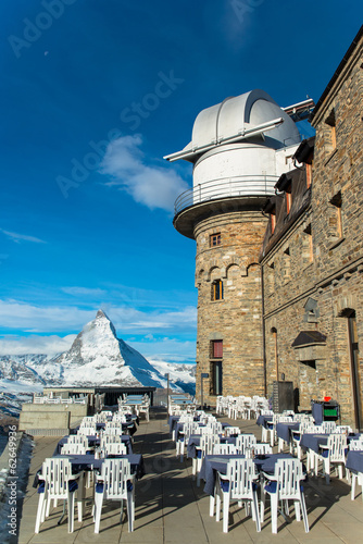 The Gornergrat Observatory and Matterhorn peak