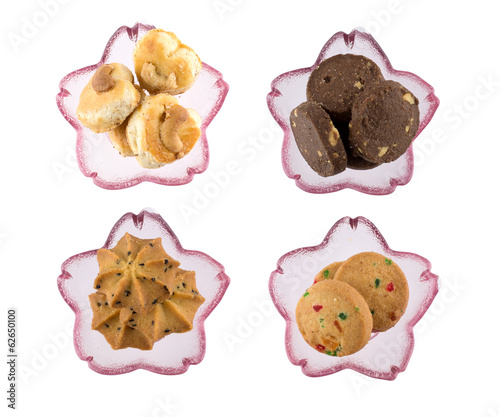Cookies in sakura bowl