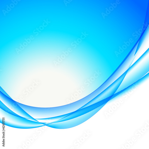 Abstract wavy bakground in blue color