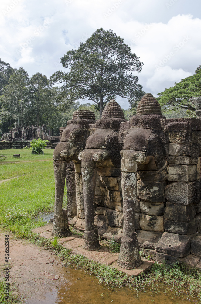 Fototapeta premium Angkor Wat - Elefantentempel