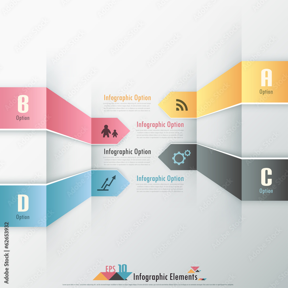 Modern infographic options banner Modern infographic options banner