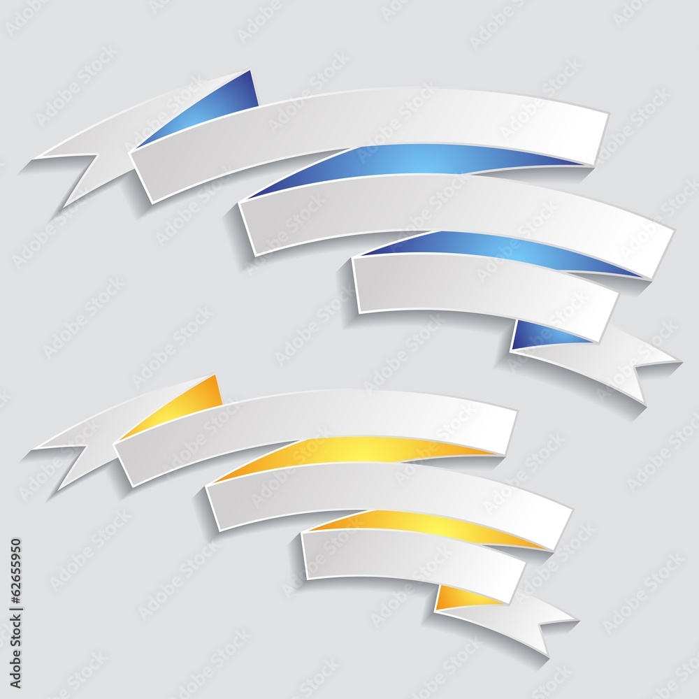 Fototapeta premium Ribbon banners