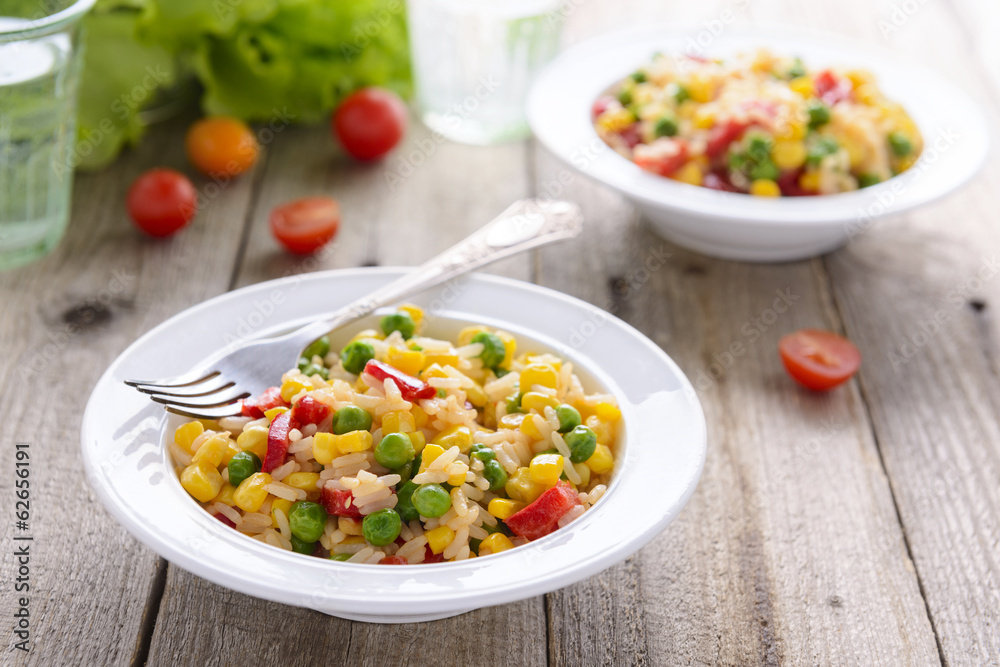 Risotto with vegetables