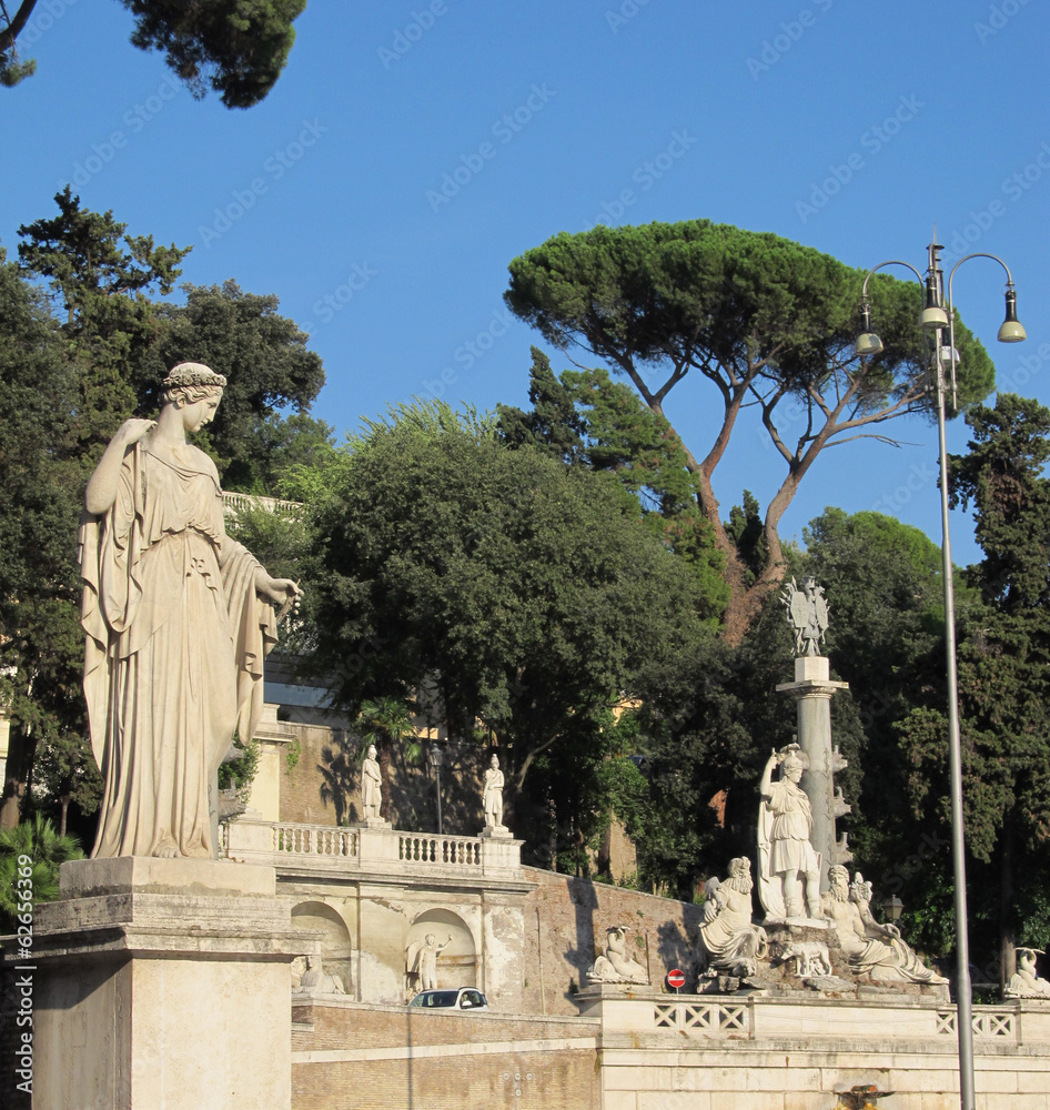 Roma: estatuas de dioses romanos
